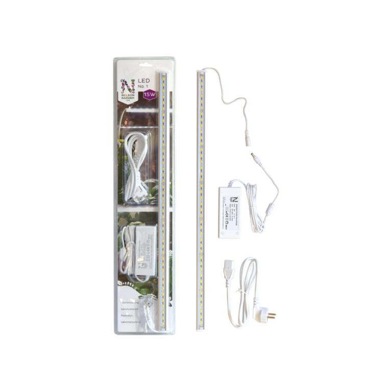 Växtbelysning LED 15W m.adapter